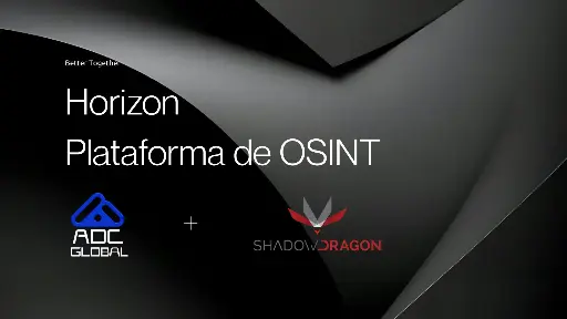 Horizon Plataforma de OSINT de ShadowDragon